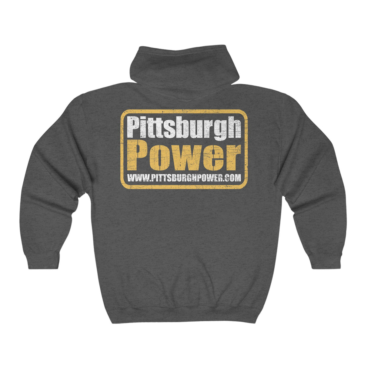 OG Pittsburgh Power Logo - Full Zip Hooded Sweatshirt