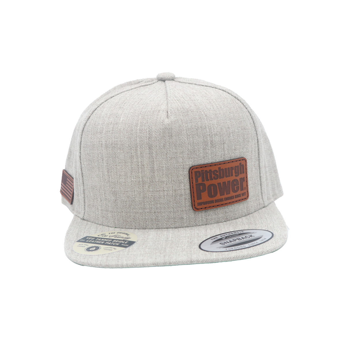 Leather Patch, Snap Back Hat - Pittsburgh Power - Improving Diesel Engines Since 1977