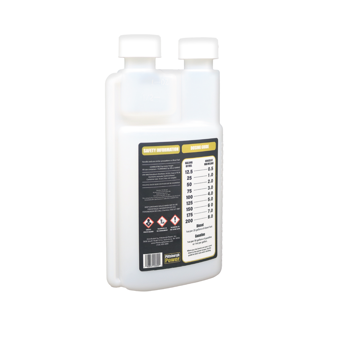 16oz Empty Measuring Bottle for Max Mileage - Pittsburgh Power