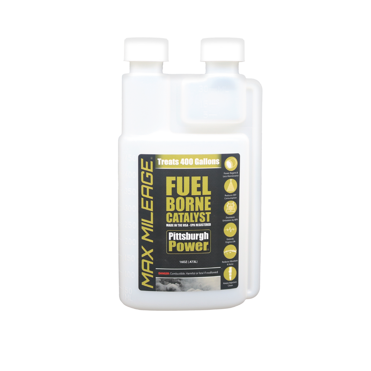 16oz Empty Measuring Bottle for Max Mileage - Pittsburgh Power