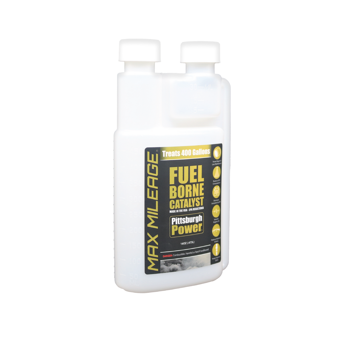 16oz Empty Measuring Bottle for Max Mileage - Pittsburgh Power