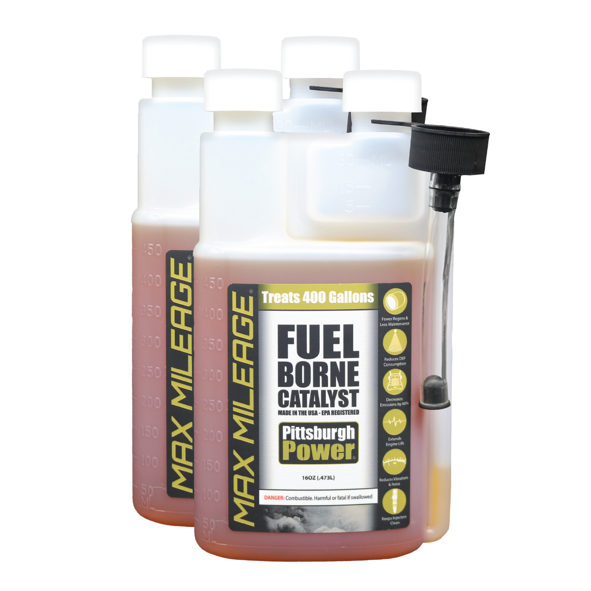 16oz Max Mileage - Fuel Borne Catalyst - Two Pack - Pittsburgh Power