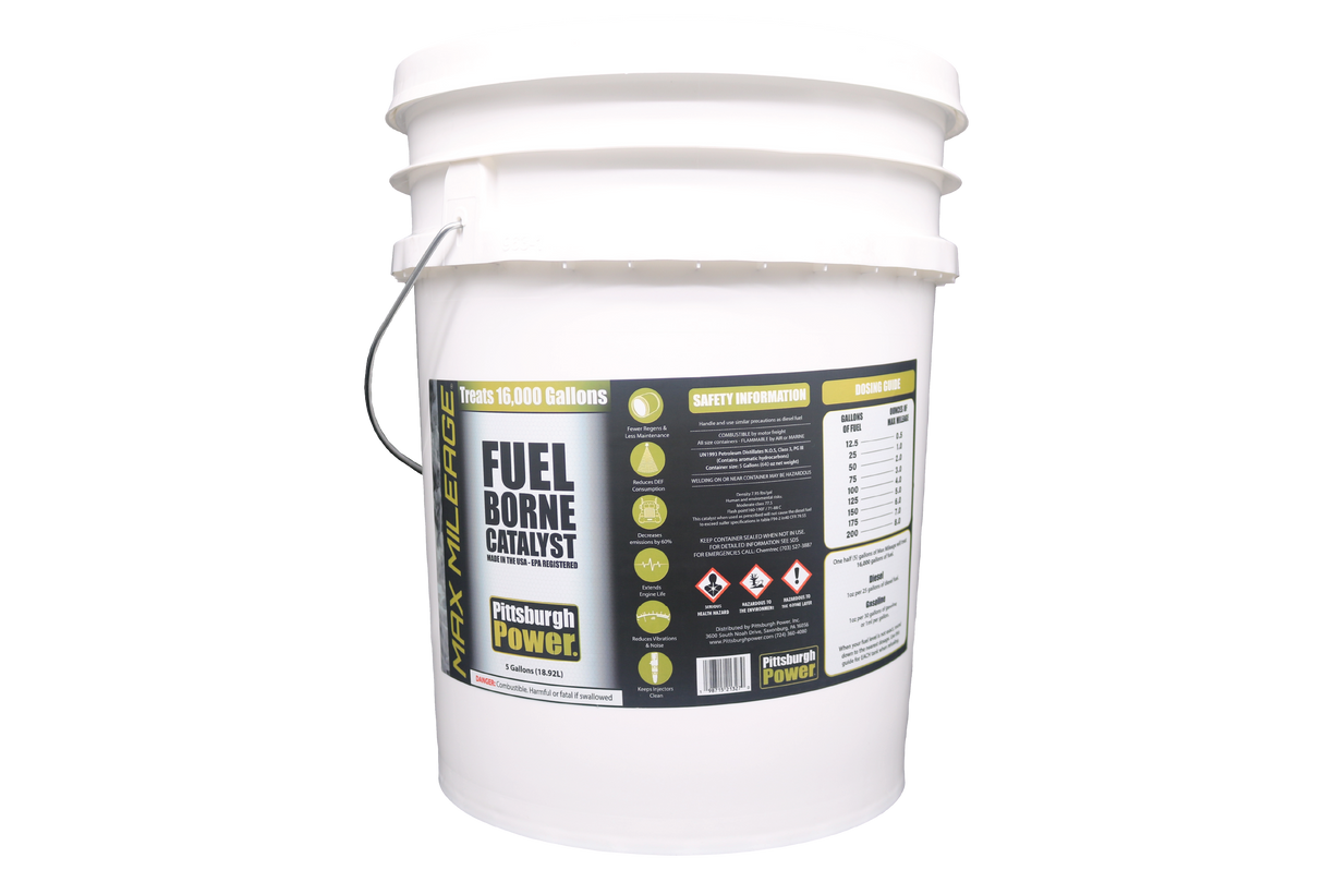 Max Mileage - Fuel Borne Catalyst - 5 Gallons - Pittsburgh Power
