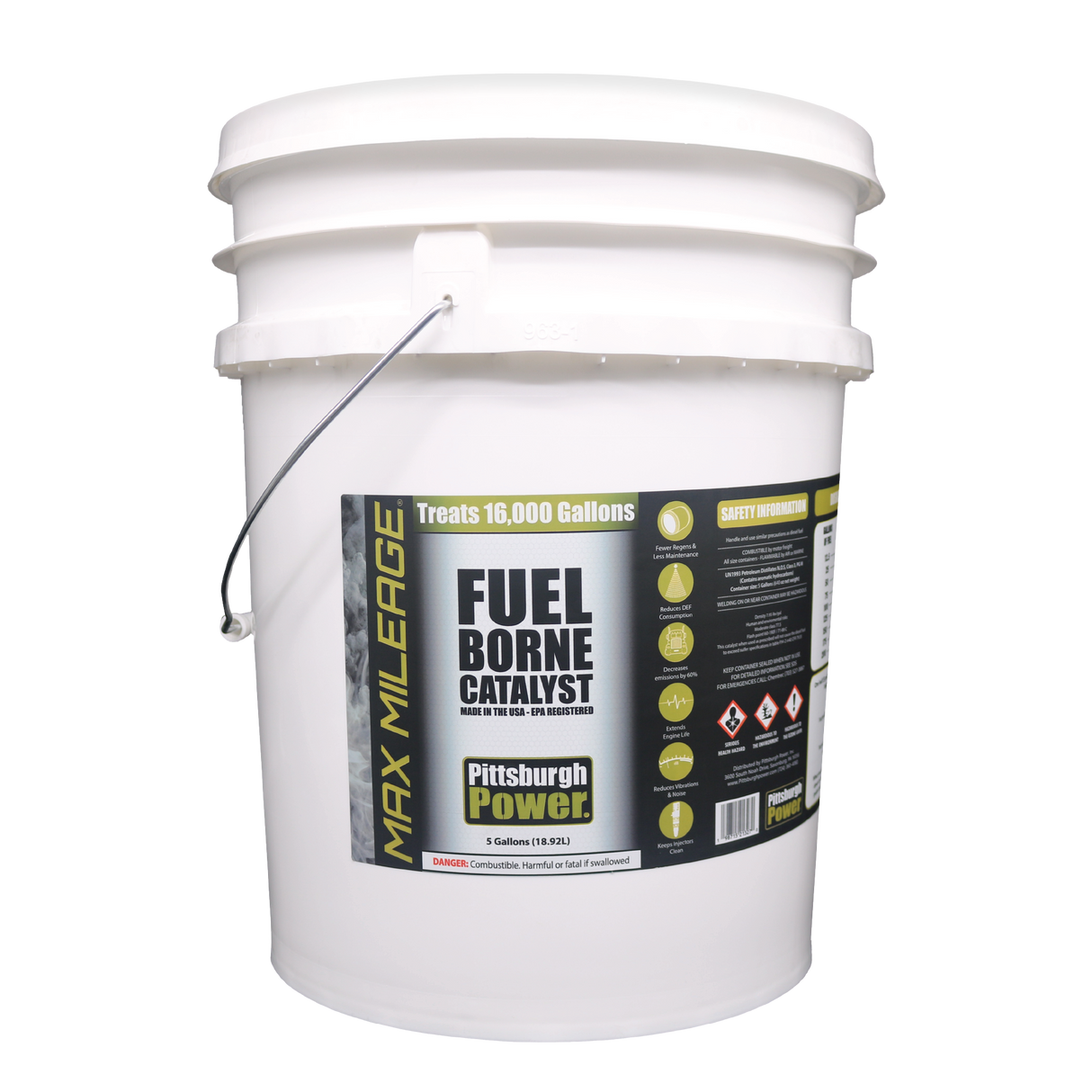Max Mileage - Fuel Borne Catalyst - 5 Gallons - Pittsburgh Power