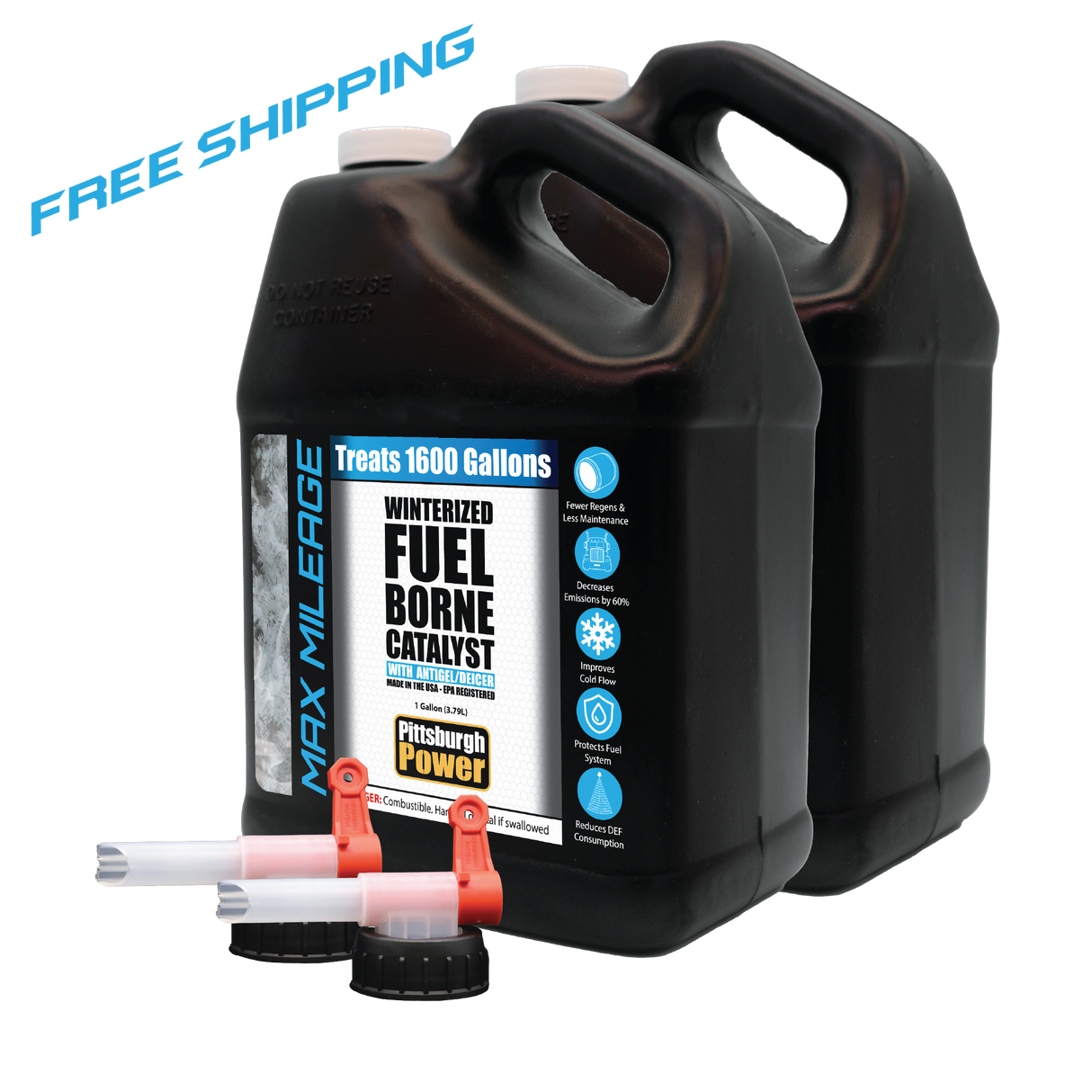Max Mileage - Fuel Borne Catalyst (Winterized) - 2 Gallon Bundle