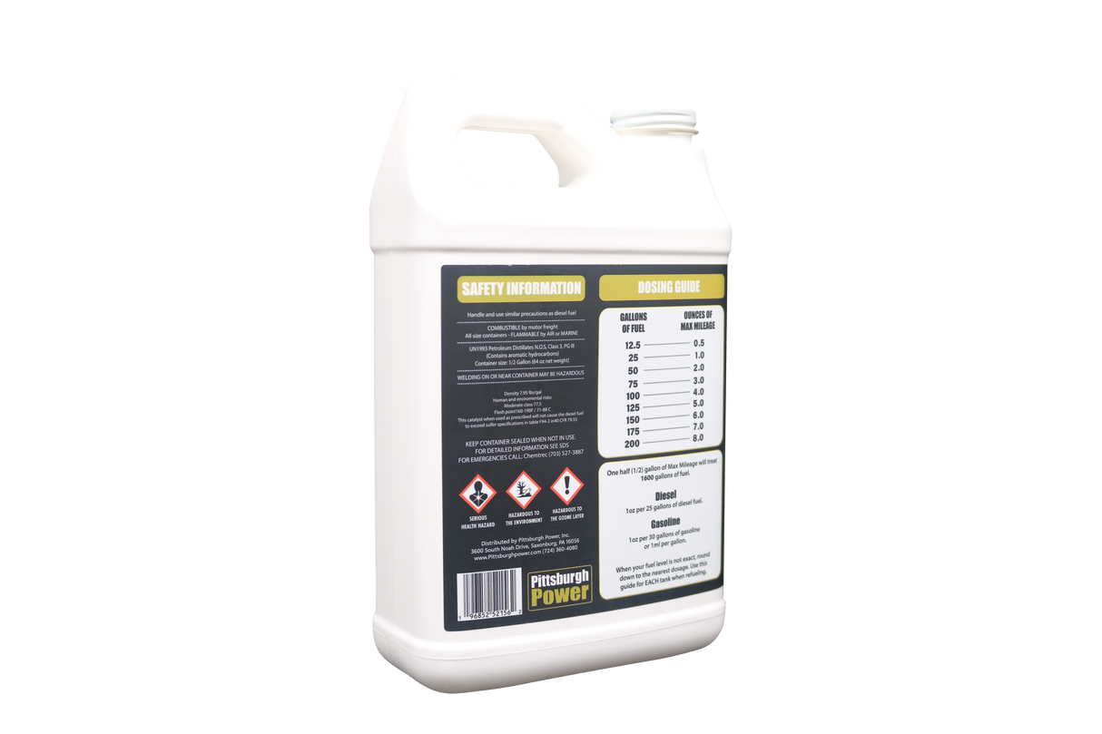 Max Mileage - Fuel Borne Catalyst - 1/2 Gallon