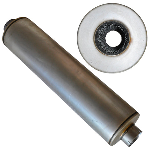 Performance Sport 5" in 5"out 11" Diameter 51.5"L Muffler - Pittsburgh Power (1739080007791)