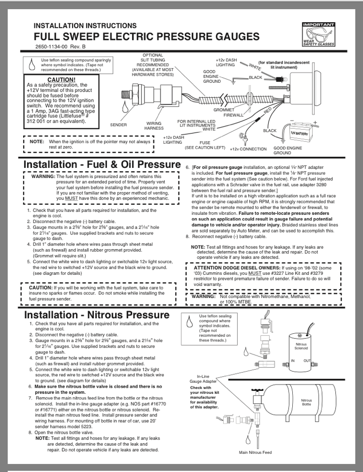 Electronic Fuel Pressure Gauge 30PSI - Pittsburgh Power (1739243978863)