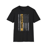 Pittsburgh Power - American Flag - Short Sleeve T-Shirt