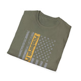 Pittsburgh Power - American Flag - Short Sleeve T-Shirt