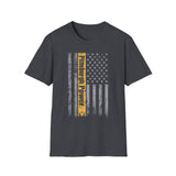 Pittsburgh Power - American Flag - Short Sleeve T-Shirt