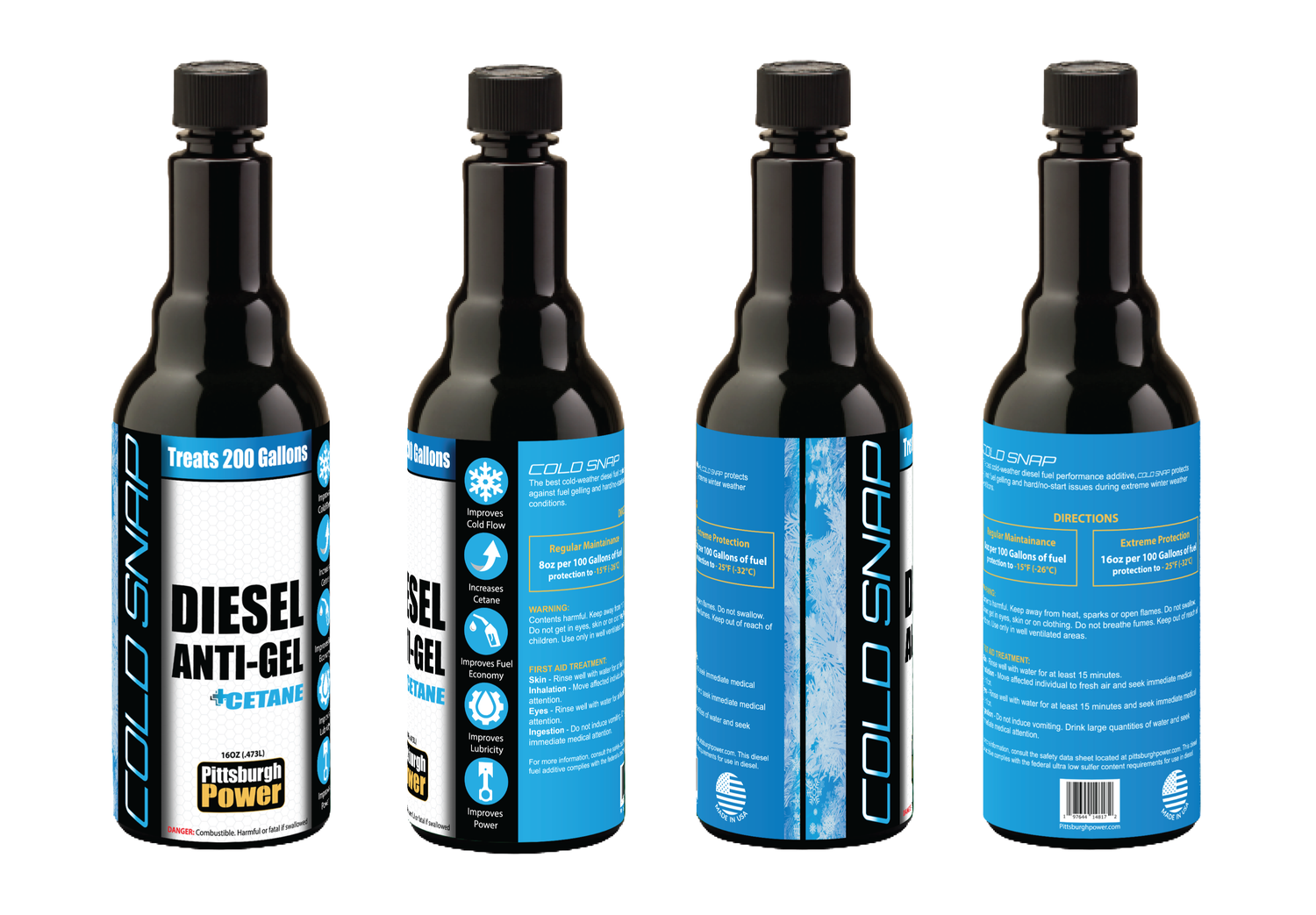 Cold snap - Diesel Anti-gel + Cetane - 16oz Cold snap - Diesel Anti-gel + Cetane - 16oz