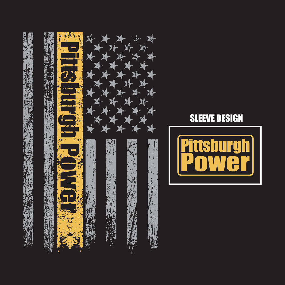 Short Sleeve T-shirt - Pittsburgh Power Flag