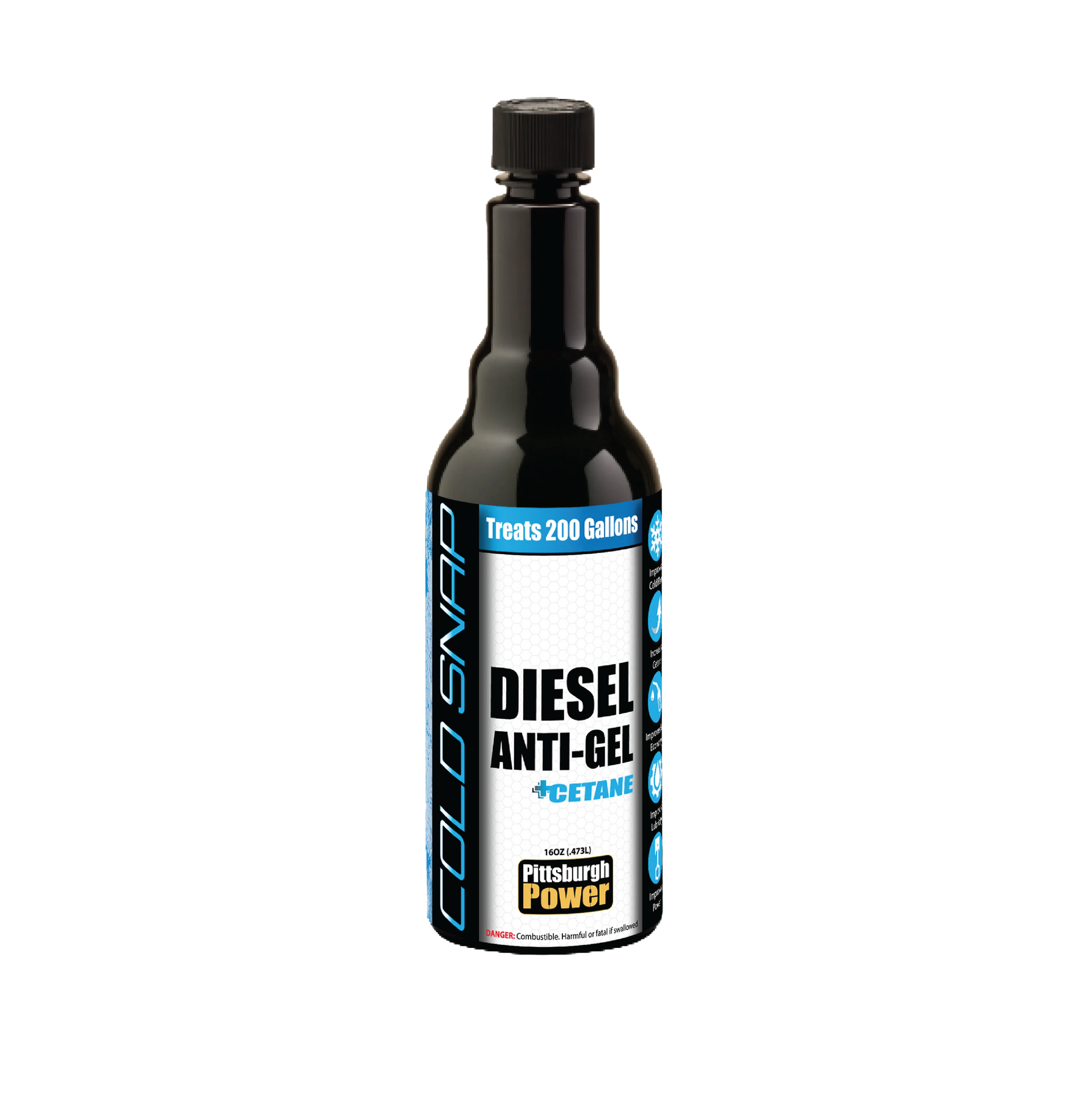 Cold snap - Diesel Anti-gel + Cetane - 16oz Pittsburgh Power Cold snap - Diesel Anti-gel + Cetane - 16oz Pittsburgh Power