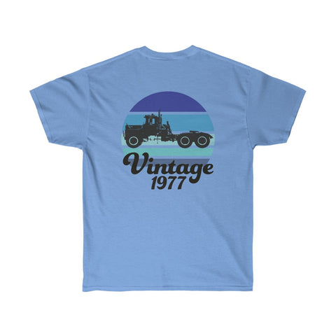 Vintage 1977 (Blue) - Unisex Ultra Cotton Tee - Short sleeve