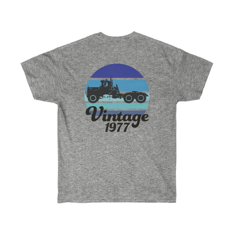 Vintage 1977 (Blue) - Unisex Ultra Cotton Tee - Short sleeve - Pittsburgh Power