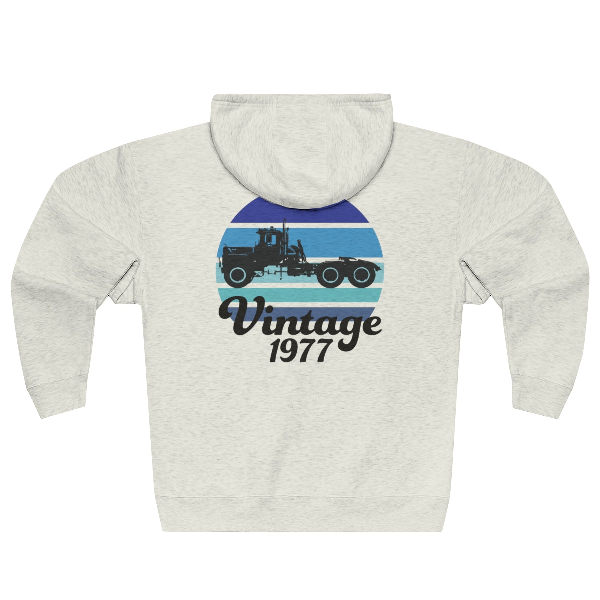 Vintage 1977 (Blue) - Unisex Premium Full Zip Hoodie - Pittsburgh Power
